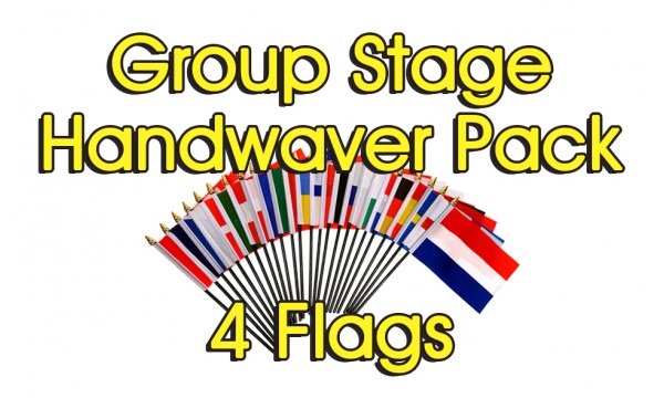 Euro 2024 - 6" x 4" Group Stage Hand Wavers Pack 